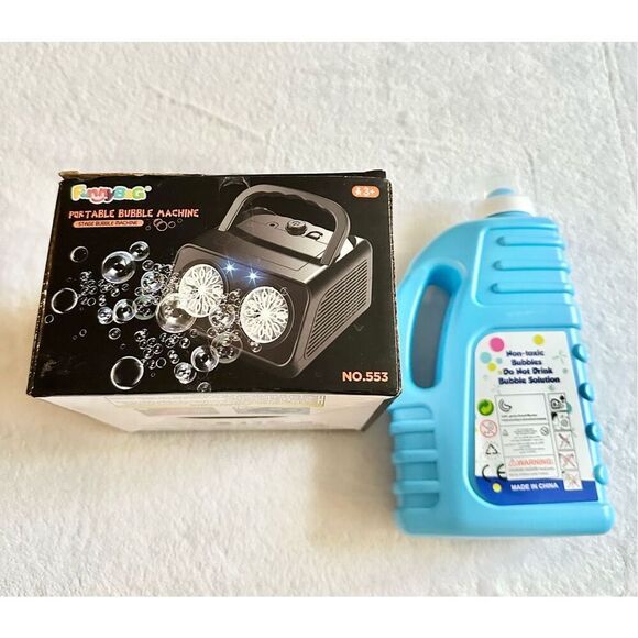 Bubbles and bubble machine set - new - Picture 3 of 3